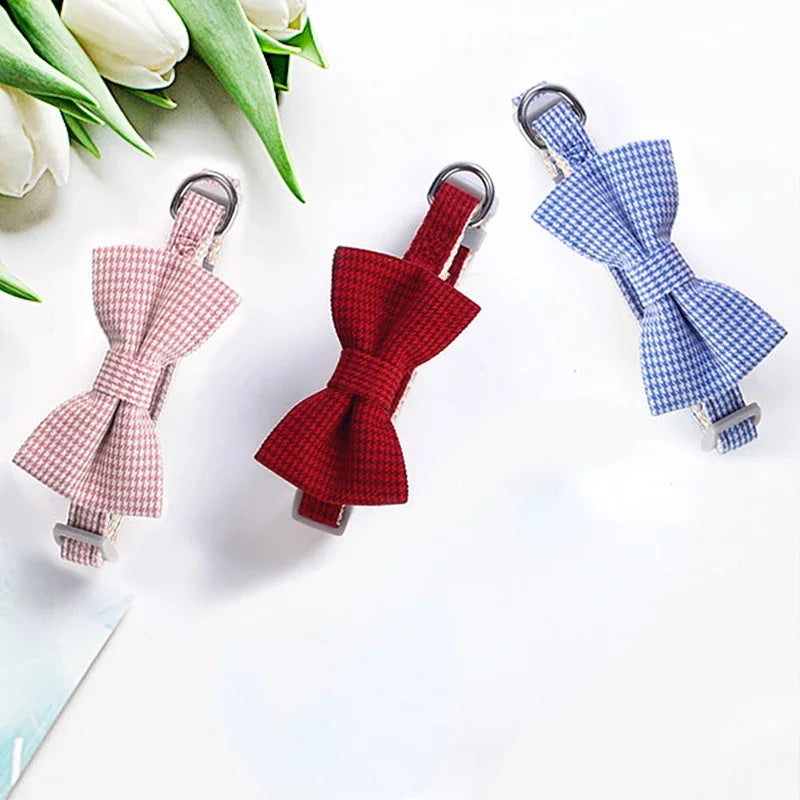 Collar para Gato con Moñito Escocés