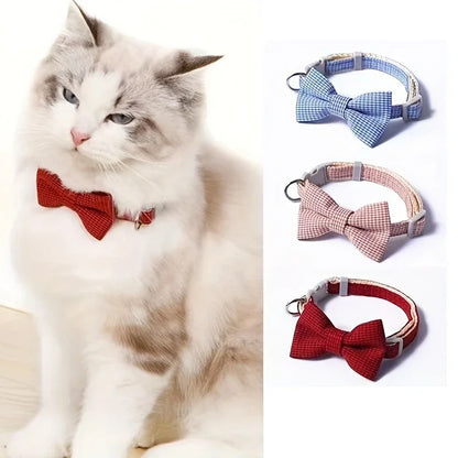 Collar para Gato con Moñito Escocés