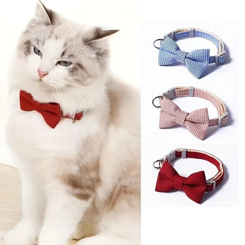 Collar para Gato con Moñito Escocés