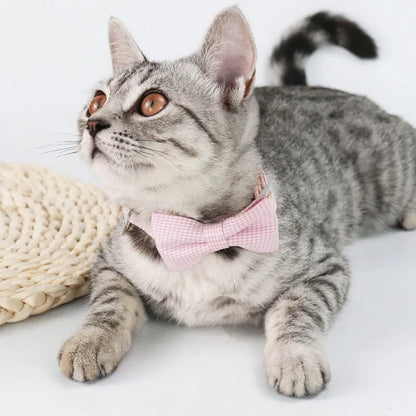 Collar para Gato con Moñito Escocés